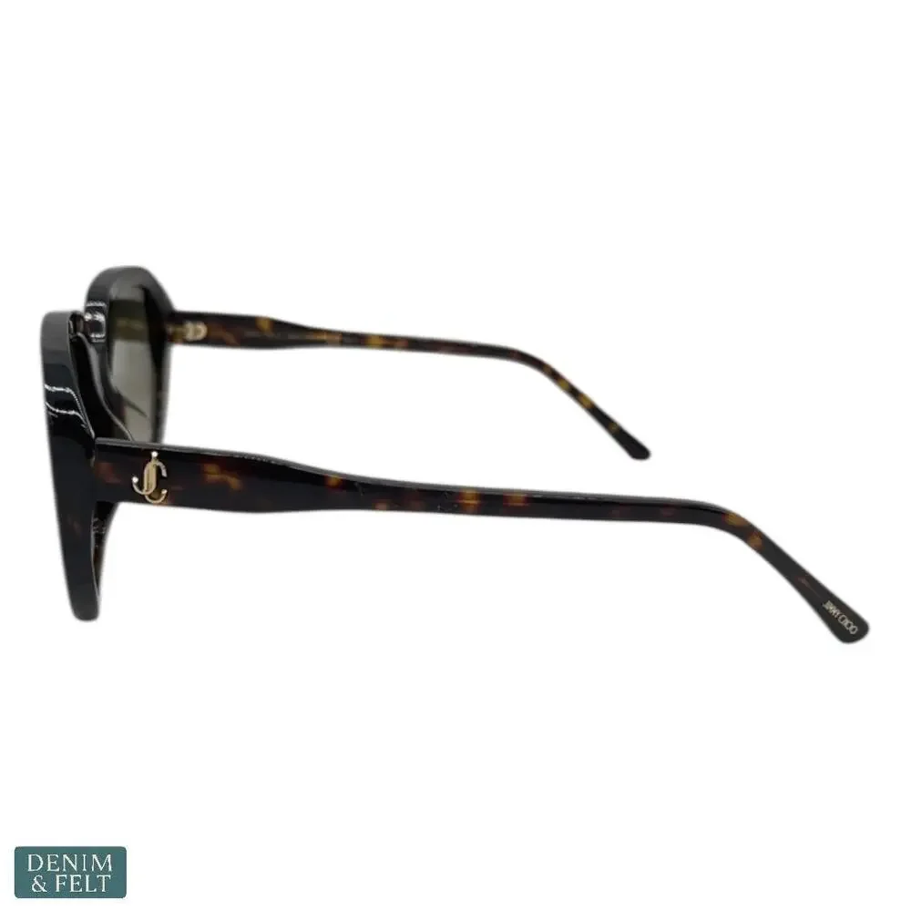 NEW Jimmy Choo Karly Havana Square Oversized Gradient Luxury Designer Sunglasses